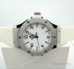 Hublot Big Bang Quartz Replica Watch SS White Dial 38mm